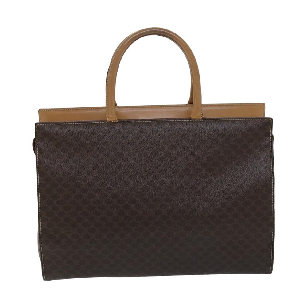 CELINE Macadam Canvas Tote Bag Pvc Brown - Picture 2 of 16